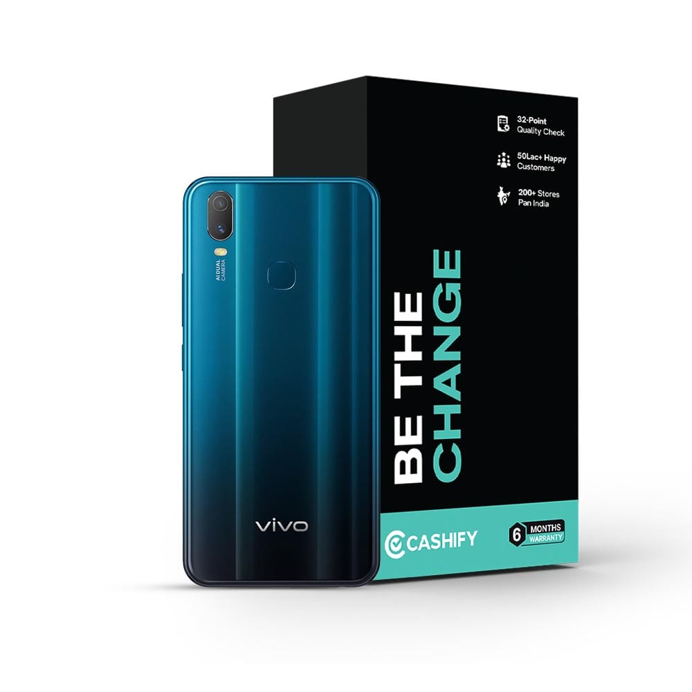 Vivo Y11 2019 - Refurbished_Mineral Blue_Phone With Box_48914