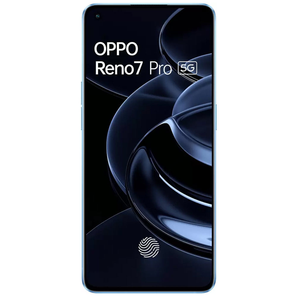 Refurbished OPPO Reno7 Pro 5G Startrails Blue Front