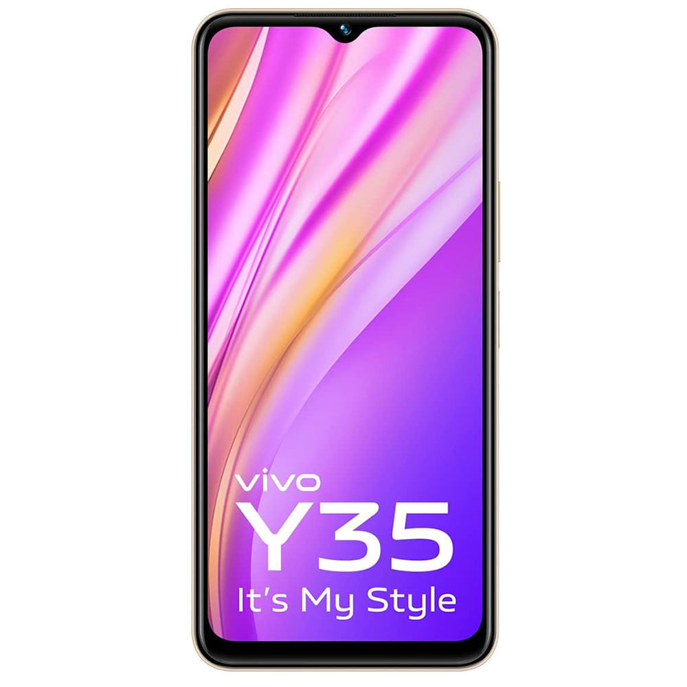 Refurbished Vivo Y35 Dawn Gold front