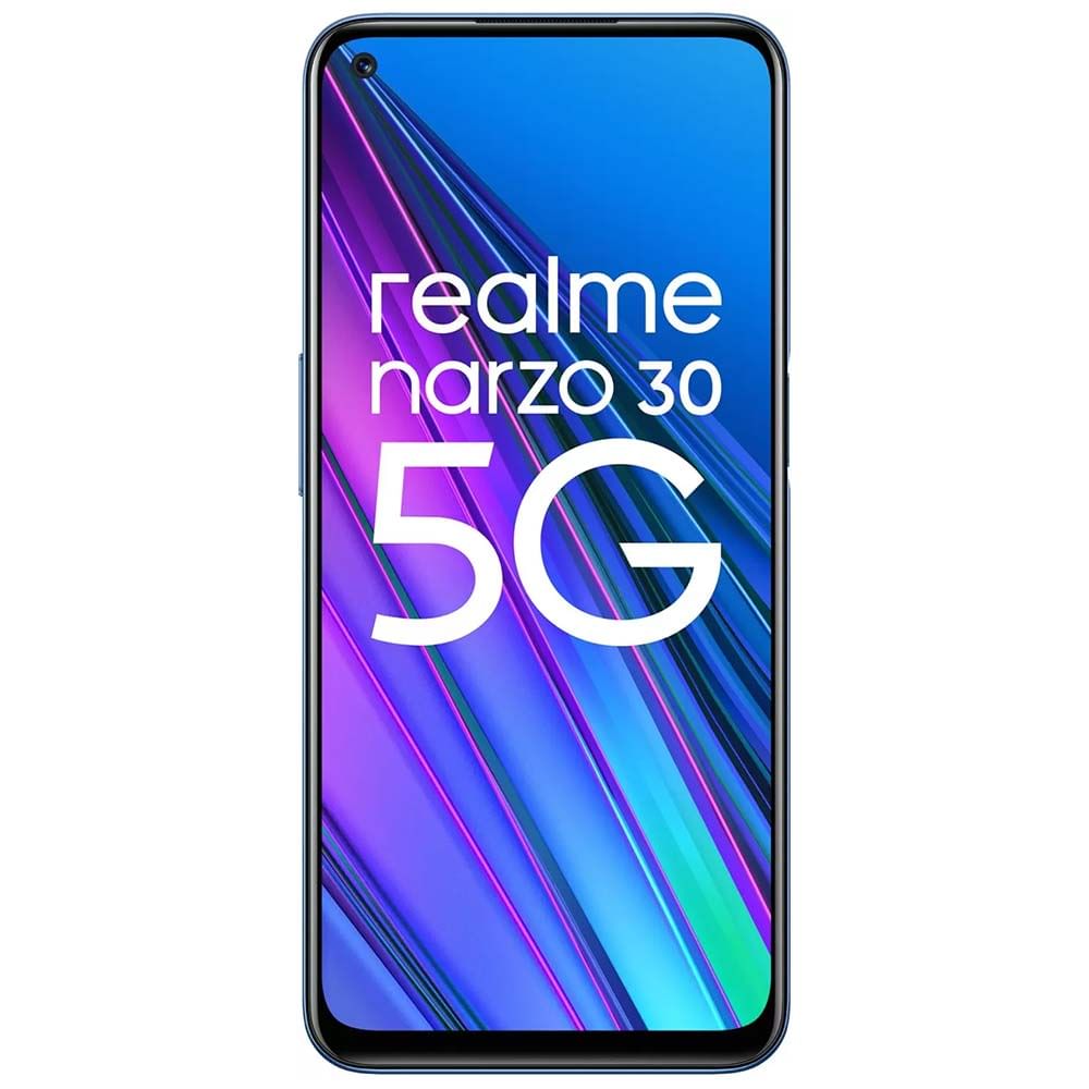 Refurbished Realme Narzo 30 5G Racing Blue Front