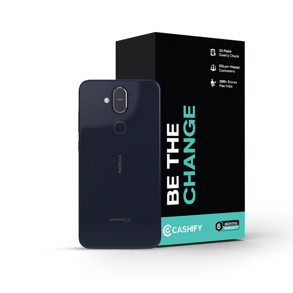 Refurbished Nokia 8.1 Blue Back Box