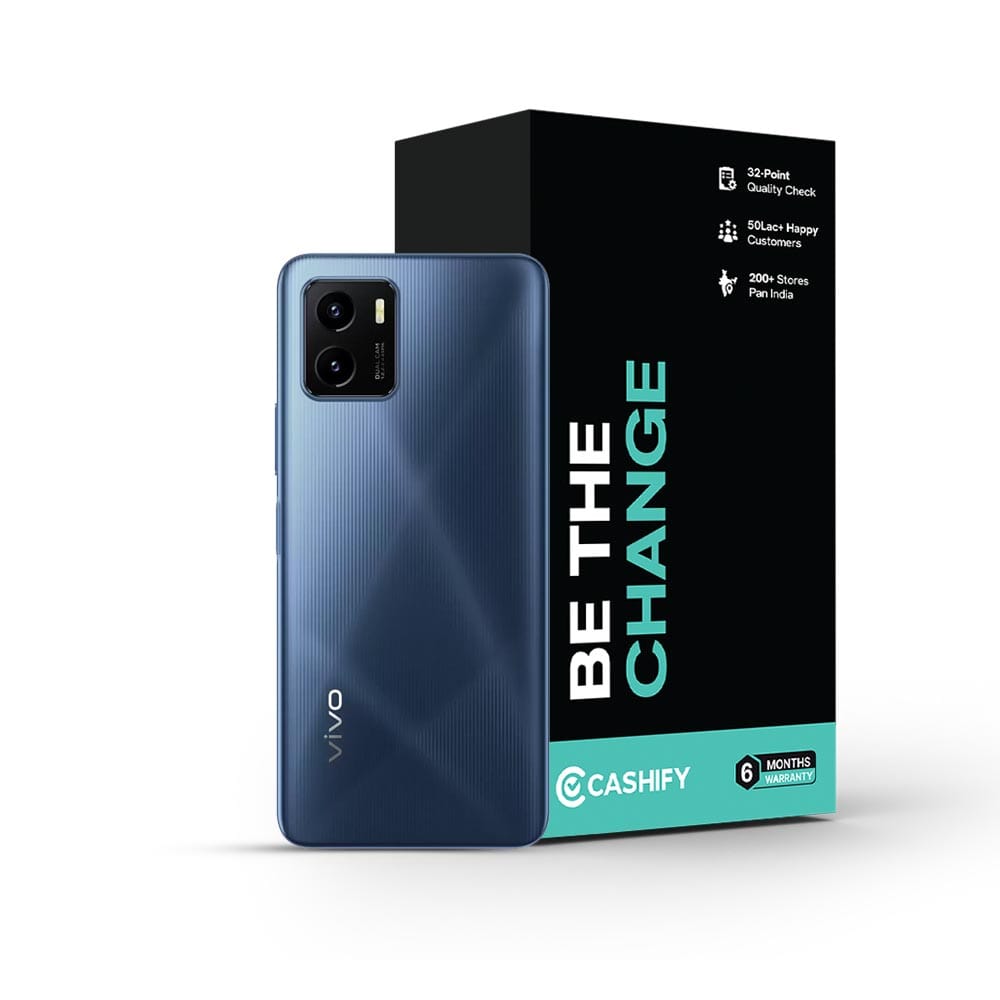 Refurbished Vivo Y15s 2021 Mystic Blue Back Box