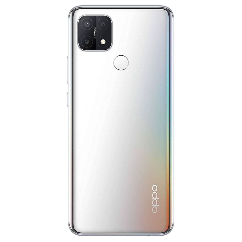 Refurbished OPPO A15s rainbow silver Back