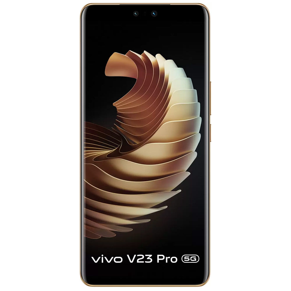 Refurbished Vivo V23 Pro Sunshine Gold front