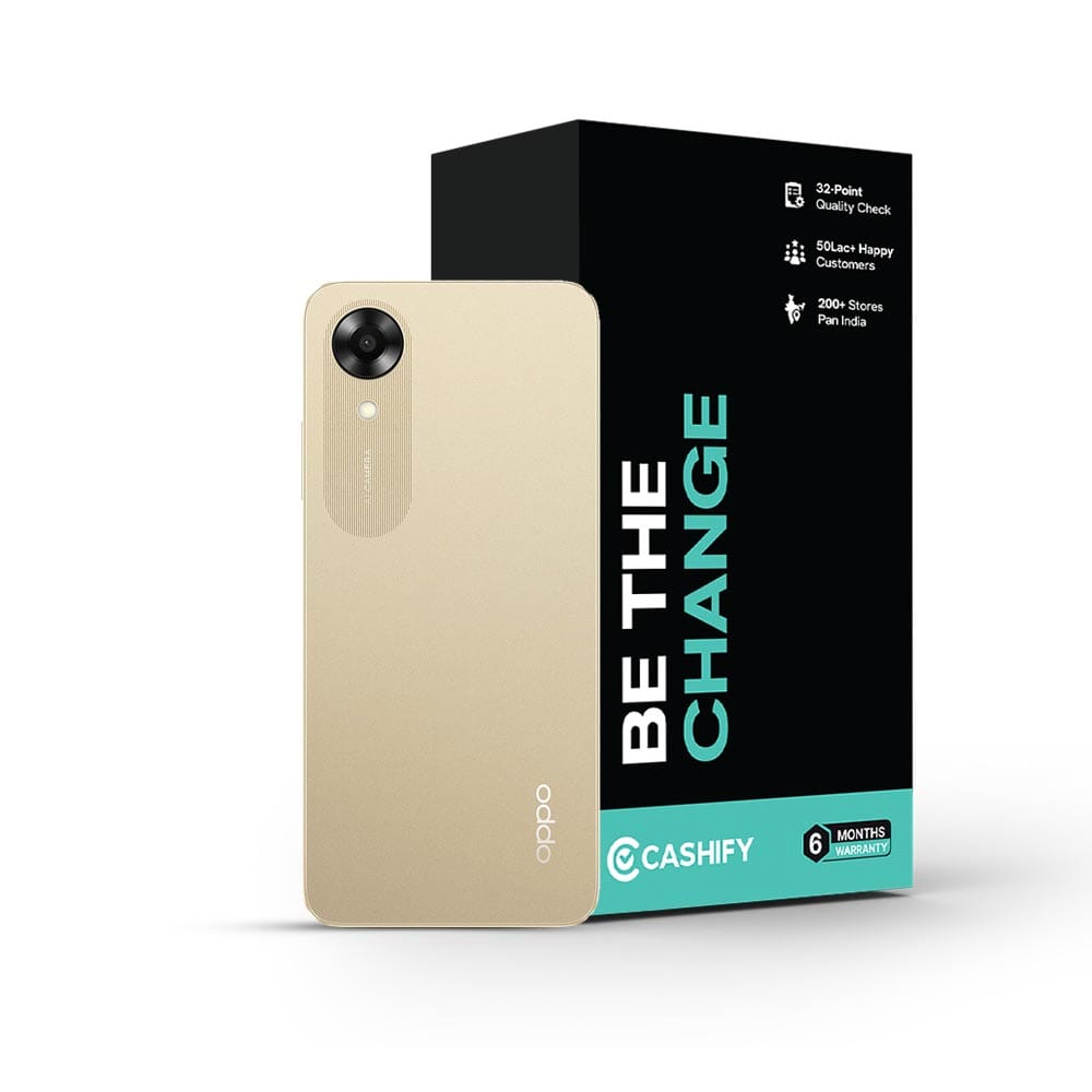 OPPO A17K - Refurbished_Gold_Phone With Box_46739