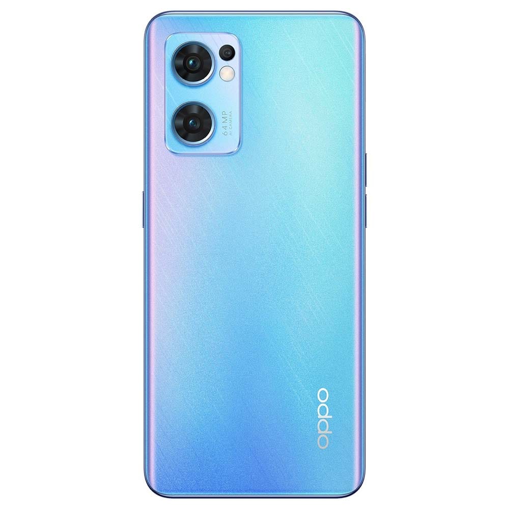 OPPO Reno7 5G - Refurbished_Startrails Blue_Back_49532