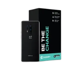 Refurbished OnePlus 8 Pro onyx black back Box