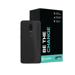 Refurbished OnePlus 6T Midnight Black Back Box