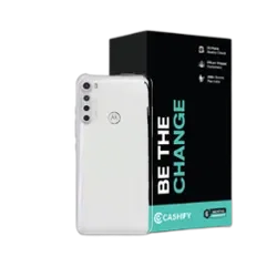 Refurbished Motorola One Fusion Plus Moonlight White Back Box