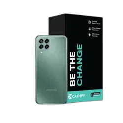 Refurbished Samsung Galaxy M33 5G green back Box