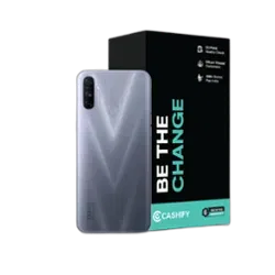 Refurbished Realme Narzo 20A glory silver back Box