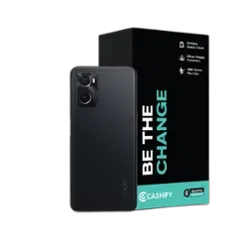 Refurbished Oppo A76 Glowing Black Back Box
