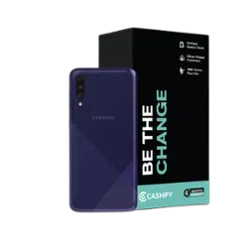 Refurbished Samsung Galaxy A30s violet back Box