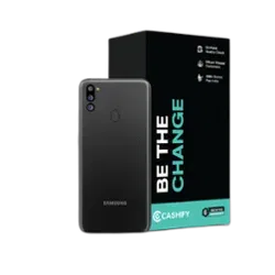 Refurbished Samsung Galaxy M21 2021 Edition Charcoal Black Back Box