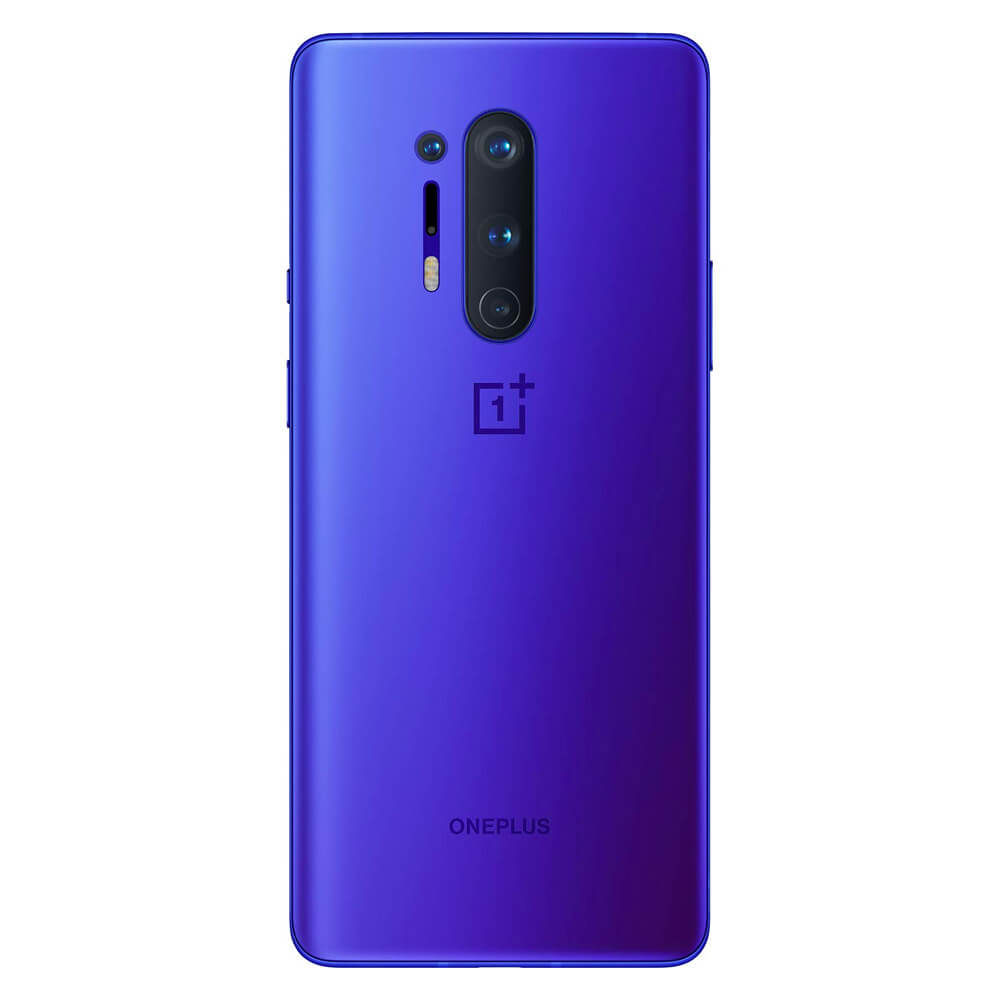 Refurbished OnePlus 8 Pro ultramarine blue back