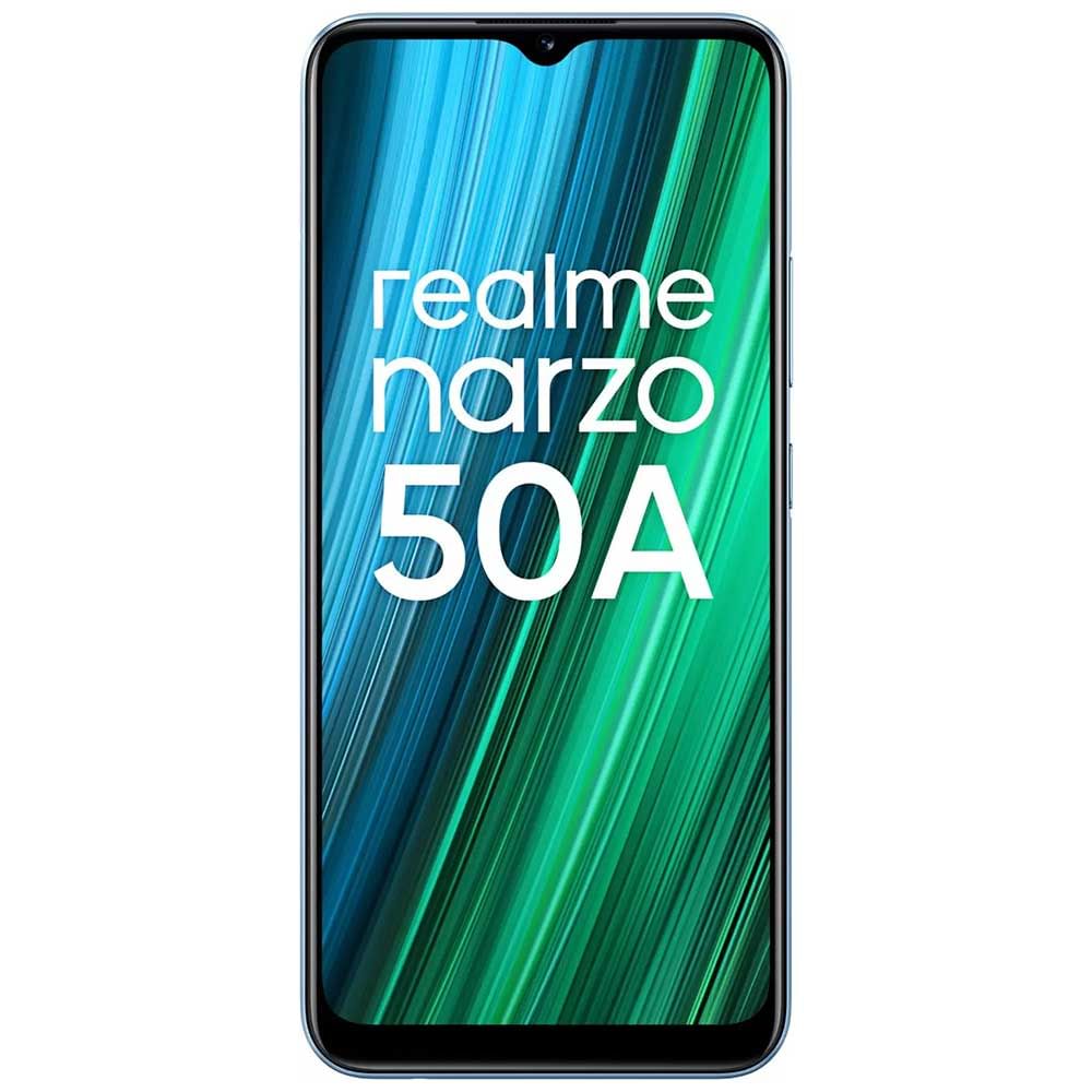Refurbished Realme Narzo 50A Oxygen Blue Front