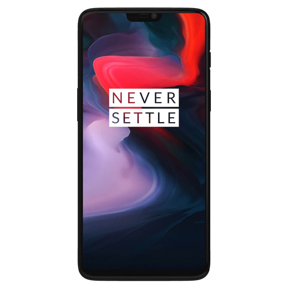 Refurbished OnePlus 6 Mirror Black front