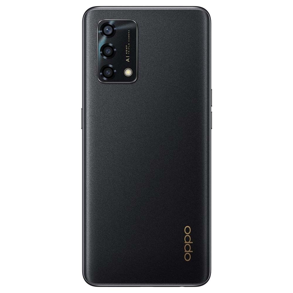 OPPO F19s - Refurbished_Glowing Black_Back_59066