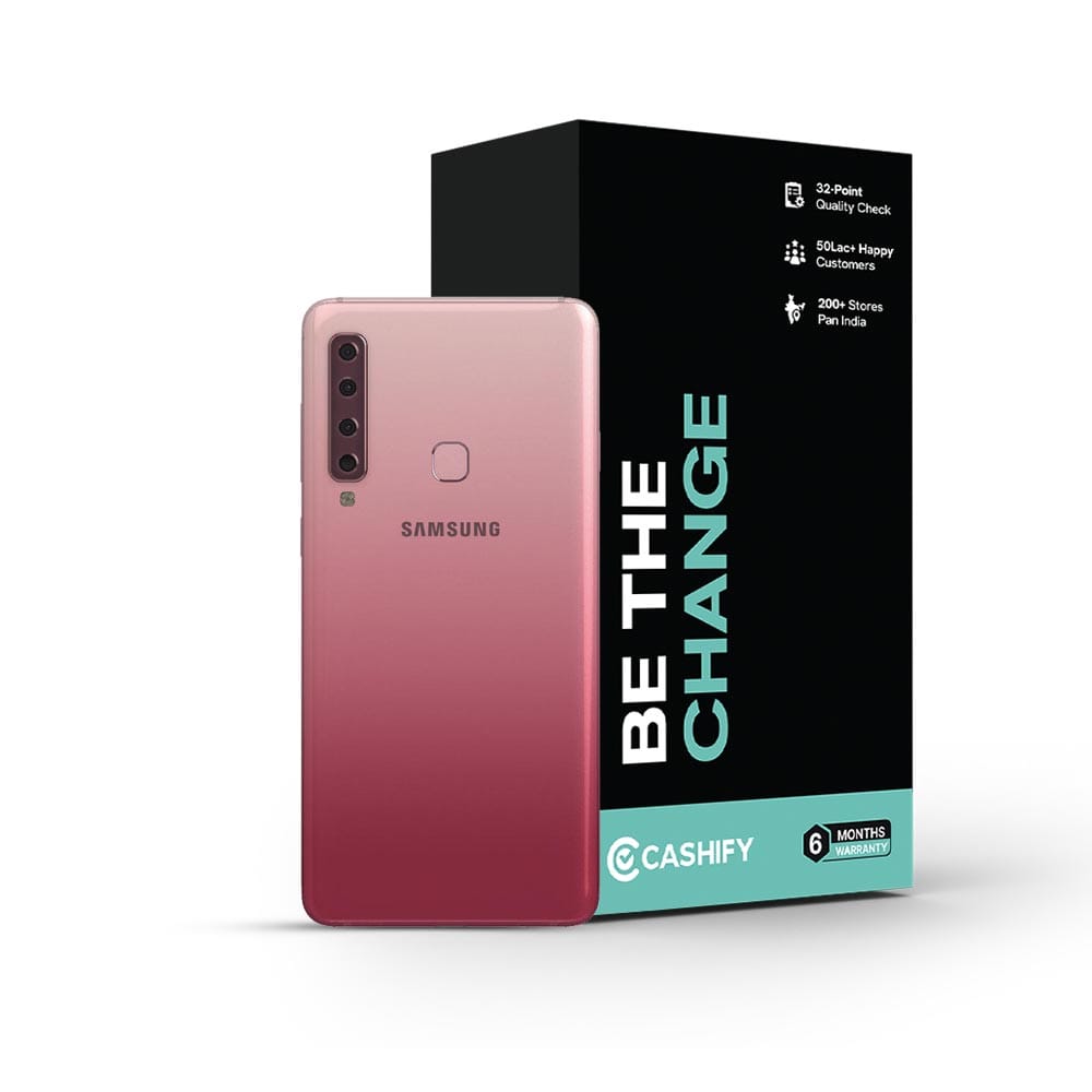Refurbished Samsung Galaxy A9 2018 Bubblegum Pink Back Box