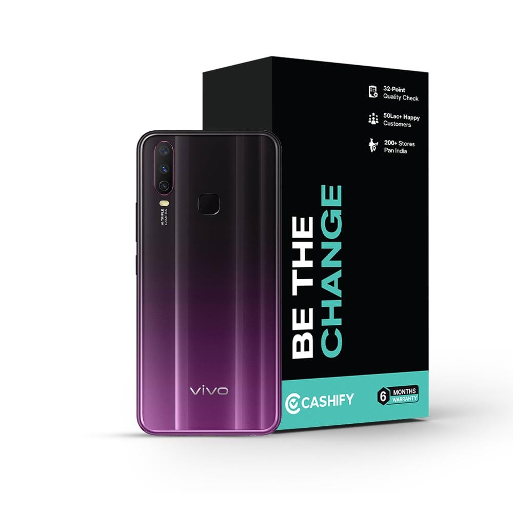 Refurbished Vivo Y17 Mystic Purple Back Box