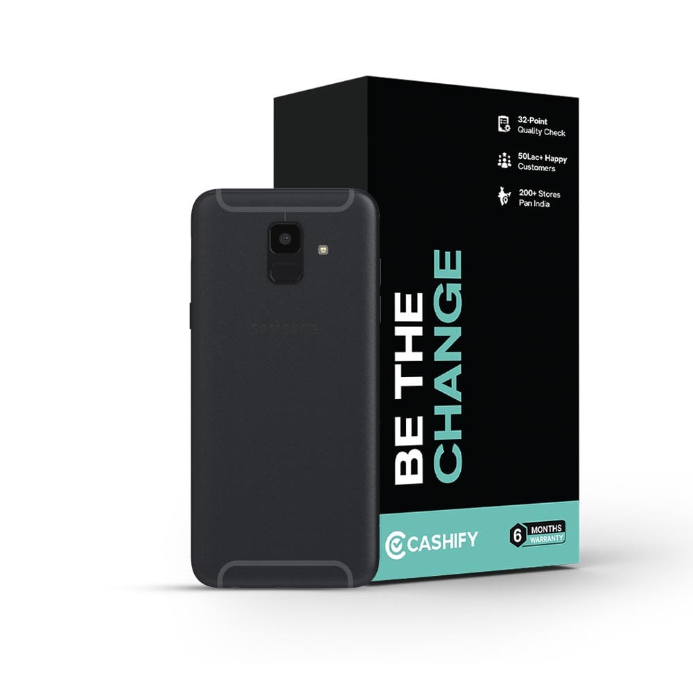 Refurbished Samsung Galaxy A6 black back Box