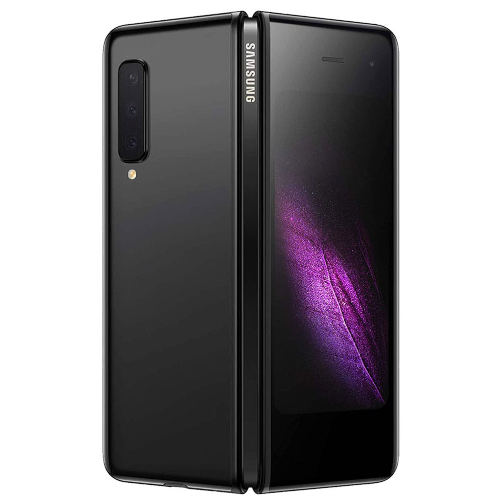 Refurbished Samsung Galaxy Fold cosmos black back