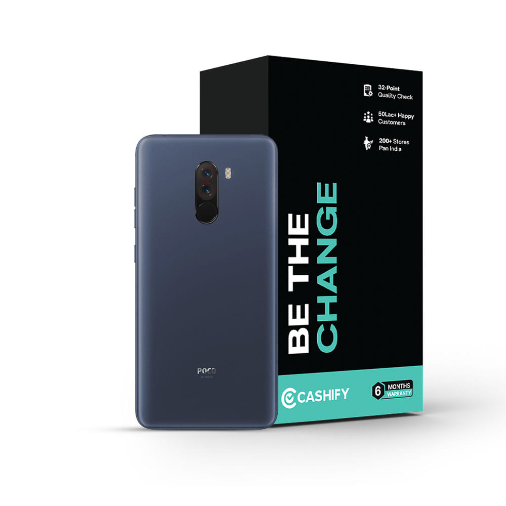 POCO F1 - Refurbished_Steel Blue_Phone With Box_49553