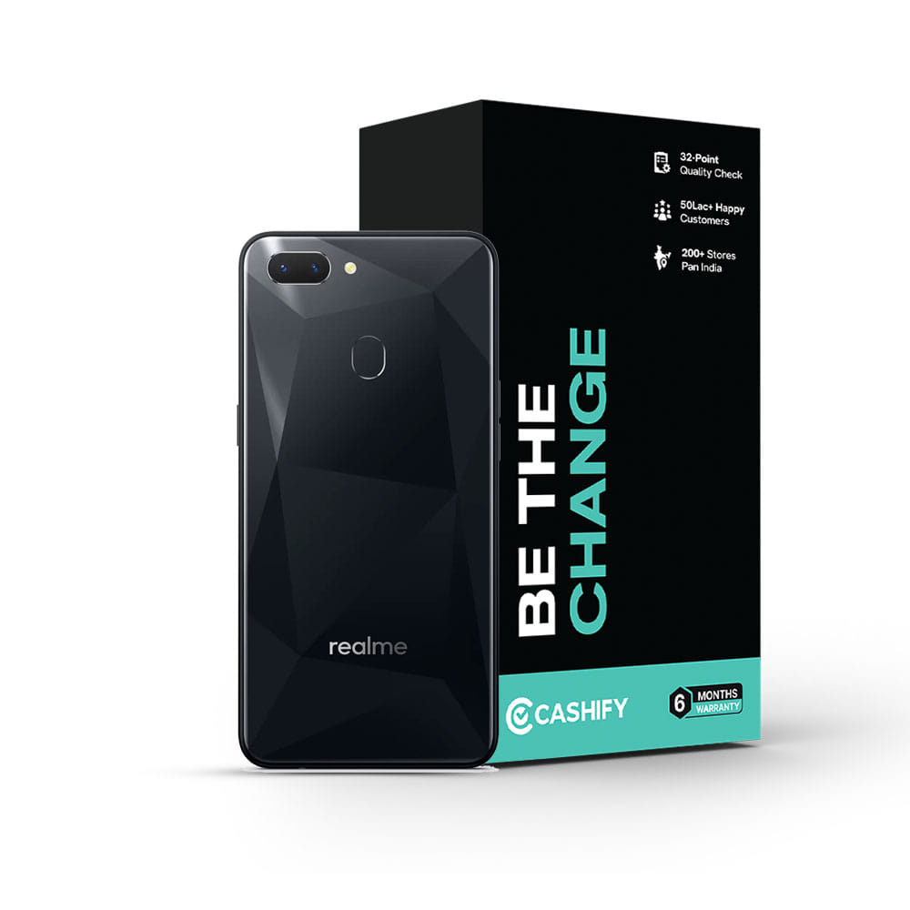 Refurbished Realme 2 Diamond Black Back Box