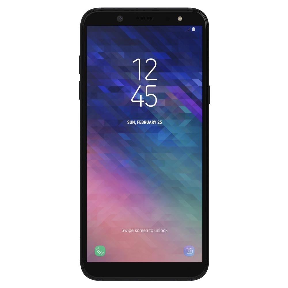 Refurbished Samsung Galaxy A6 black front