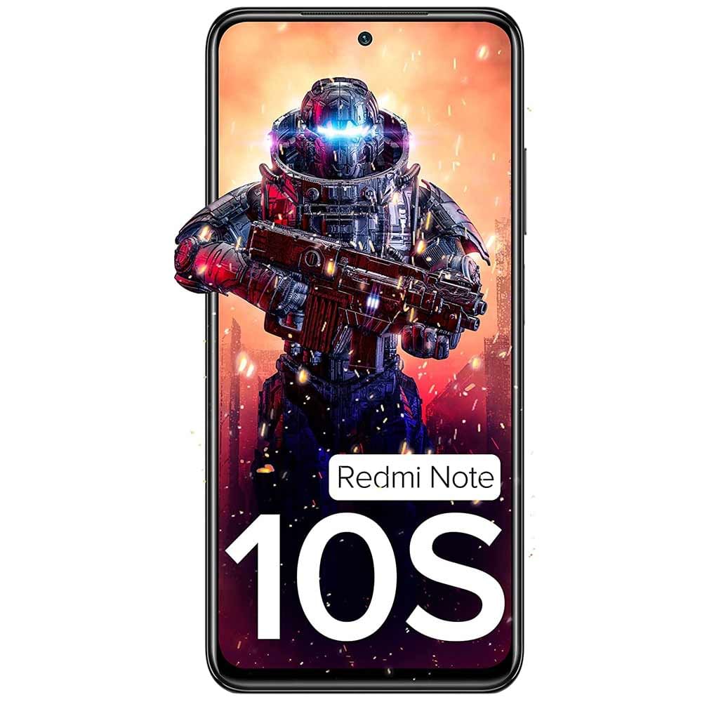 Refurbished Xiaomi Redmi Note 10s shadow black back front