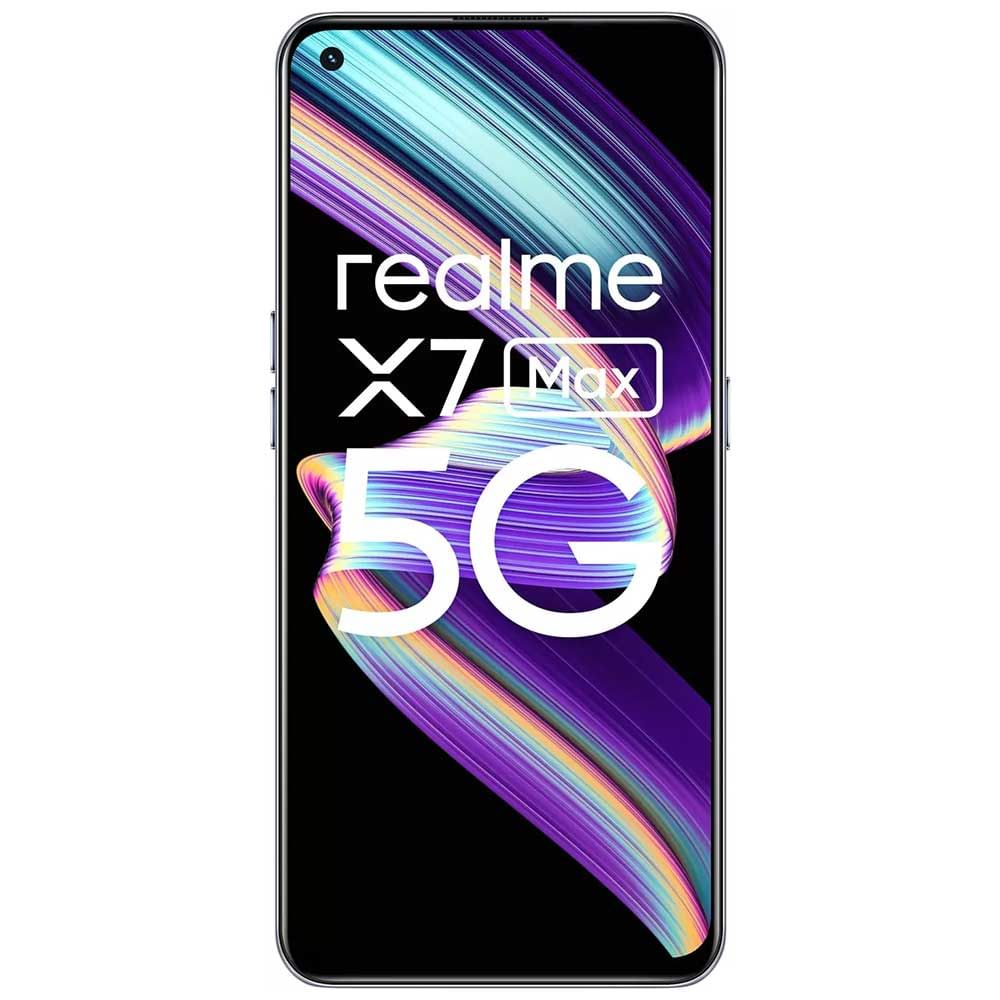 Realme X7 Max 5G - Refurbished_Mercury Silver_Front_46359