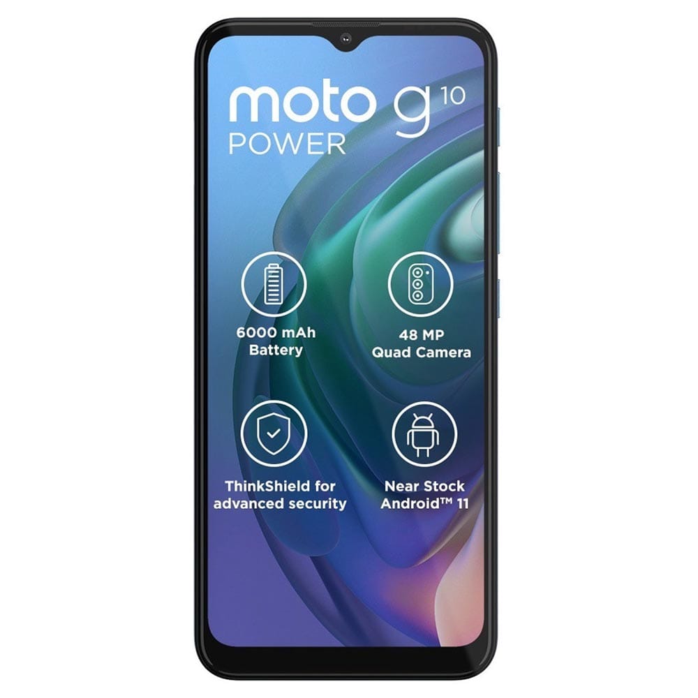 Refurbished Motorola Moto G10 Power Aurora Grey Front