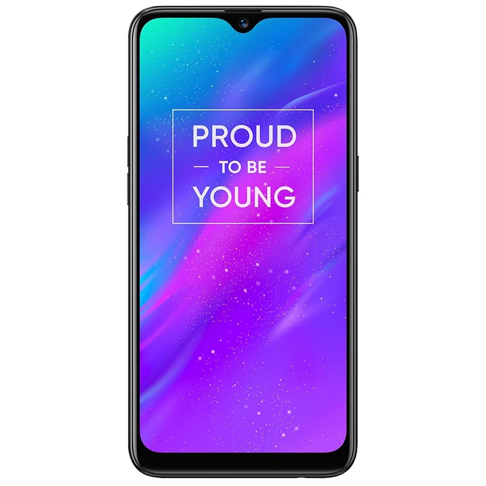 Refurbished Realme 3 Classic Black Front