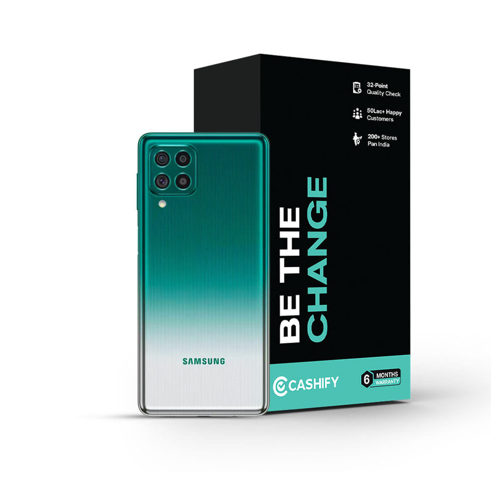 Samsung Galaxy F62 - Refurbished_Laser Green_Phone With Box_47362