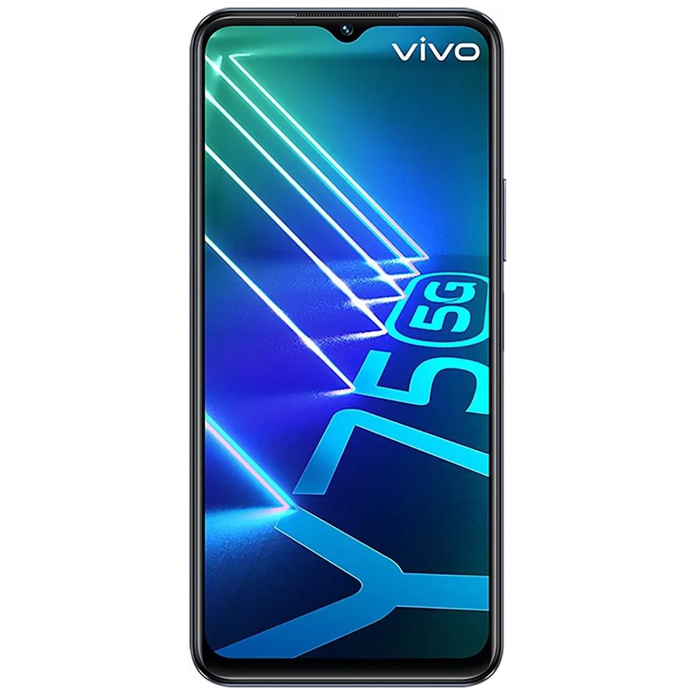 Refurbished Vivo Y75 5G Starlight Black front