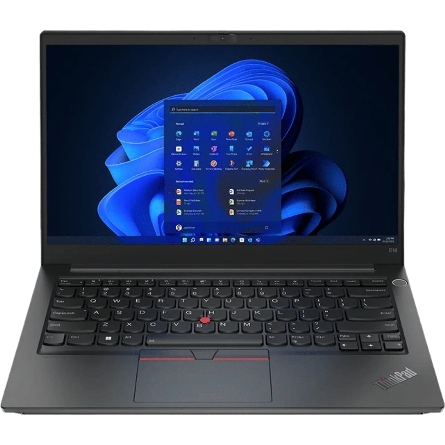 Lenovo Thinkpad E Series E14 Gen 2 (Intel Core i3 11th Gen 14 Inch)- Refurbished_Black_Front_123751
