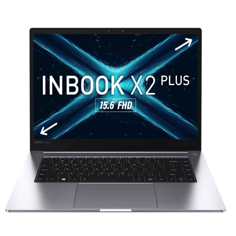 Infinix INBook X2 Plus Series XL25  (Intel Core i5 11th Gen 15.6 Inch)- Refurbished_Grey_Front_63593