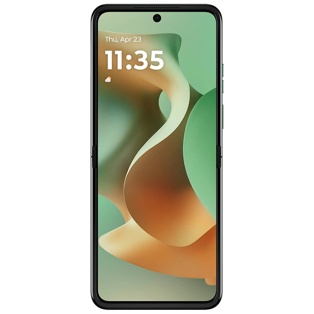 Motorola Moto Razr 60 - Refurbished_Pantone Spring Bud_Front_62623