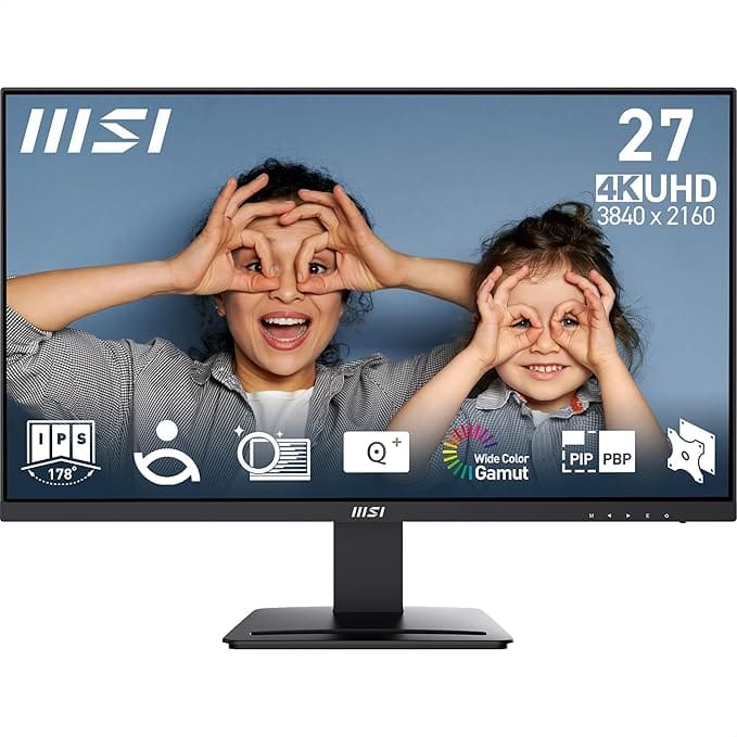 MSI PRO MP273U 27 Inch IPS 60 Hz 4K UHD Office Monitor - Unboxed
