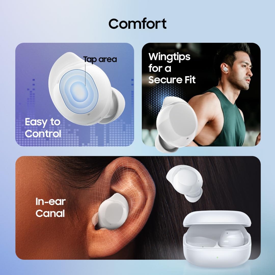 Samsung Galaxy Buds Core Powered by Galaxy AI with Active Noise Cancellation - Unboxed_Black_Top_87029