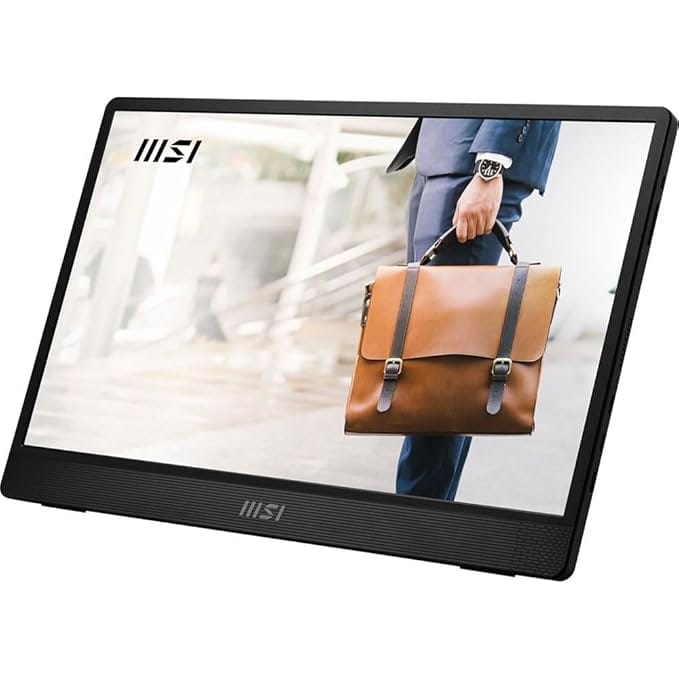 MSI PRO MP161 E2 15.6 Inch IPS 60 Hz FHD Portable Monitor  - Unboxed_Black_Top_88398