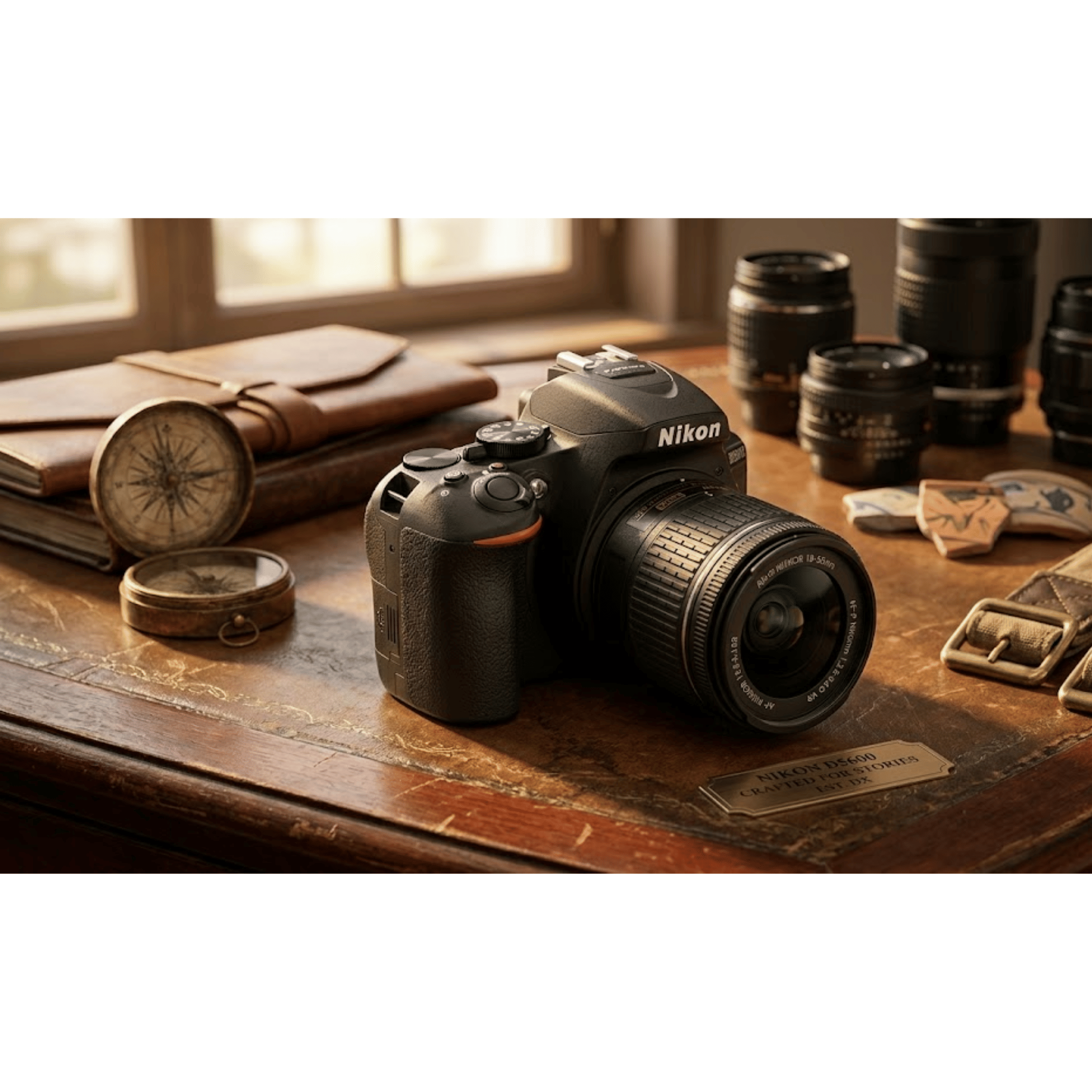 Nikon D5600 24.2MP DSLR - Refurbished_Black_Front_114993