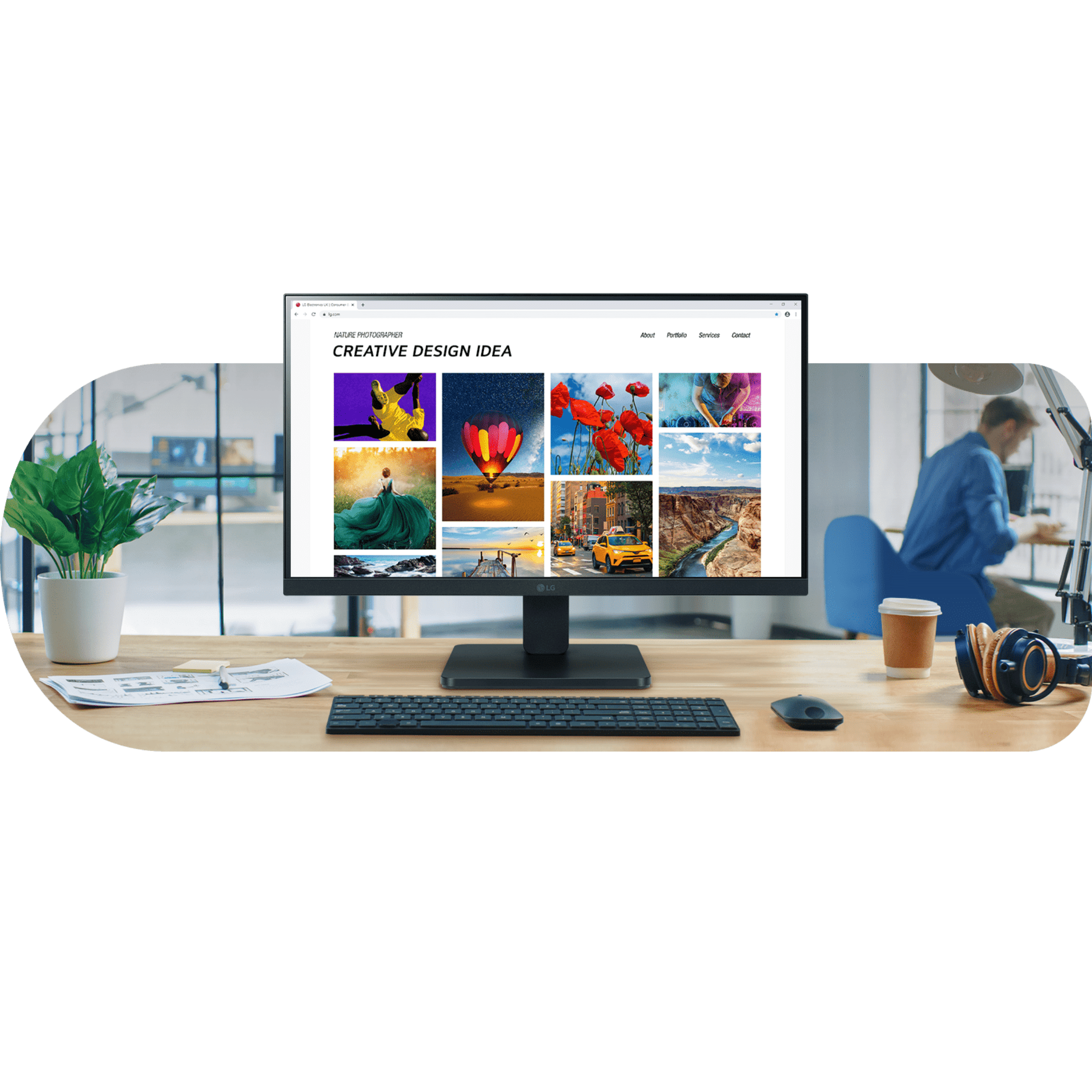 LG 22MR410 21.45 Inch 100 Hz Full HD IPS Monitor - Unboxed_Black_Cashify Assured_114951