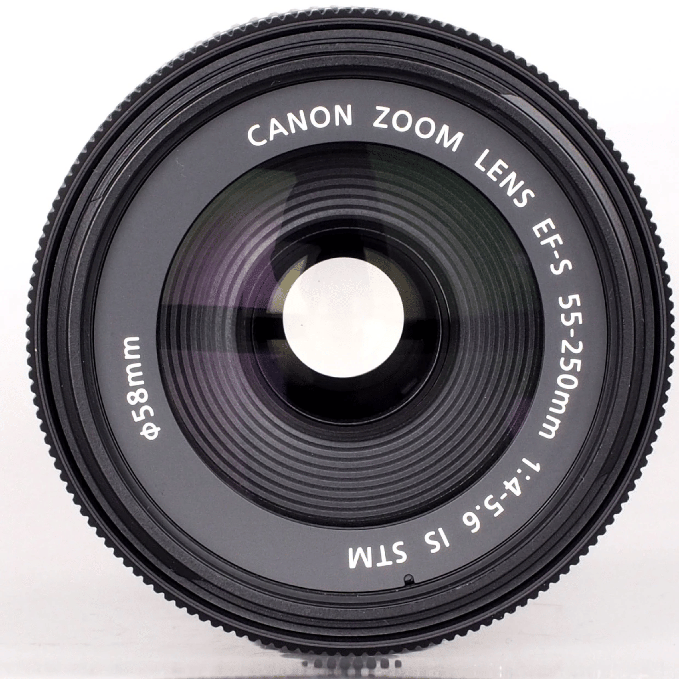 Canon EF-S 55-250mm F4-5.6 IS STM Telephoto Zoom Lens - Refurbished Good - Black - Refurbished_Black_Bottom_115029