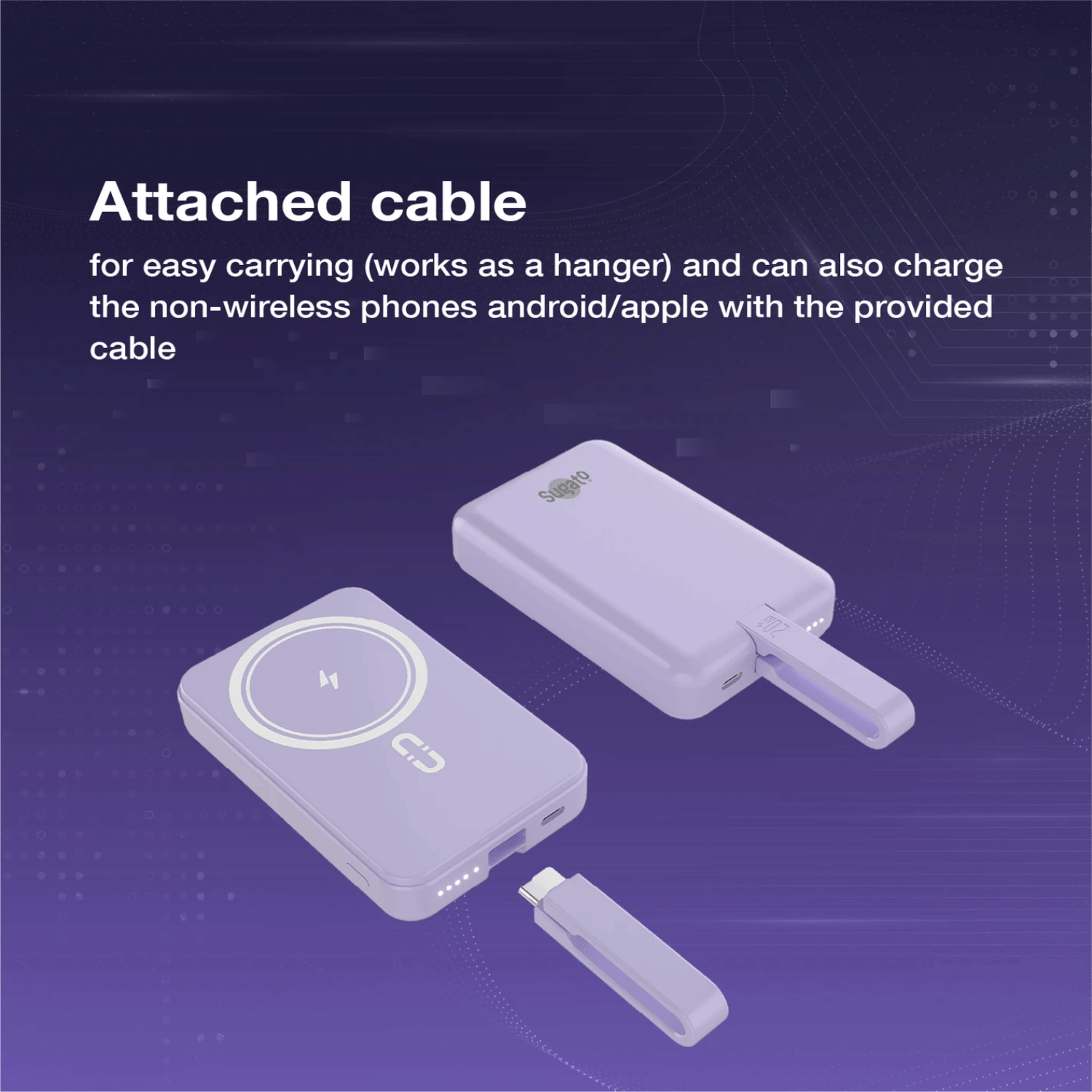 Sugato Hypercharger 10000 mAh - Powerbank - Blue_Maueve_Top_123836