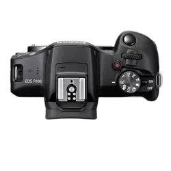 Canon EOS R100 24.1MP Mirrorless Camera - Refurbished_Black_Top_114529