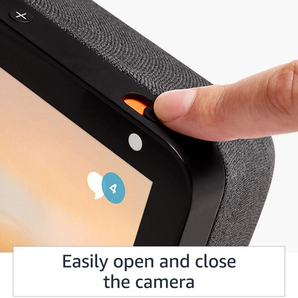 Amazon Echo Show 8 (1st Gen) with 8" HD screen and Alexa - Refurbished Superb - Black_Black_Top_64727