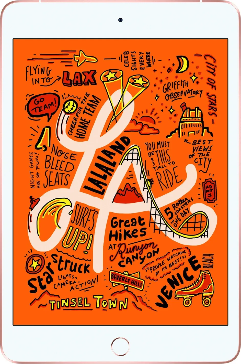 Apple Ipad Mini 2019 5th Generation (7.9 inch, Wifi Only)- Refurbished_Gold_Front_89831