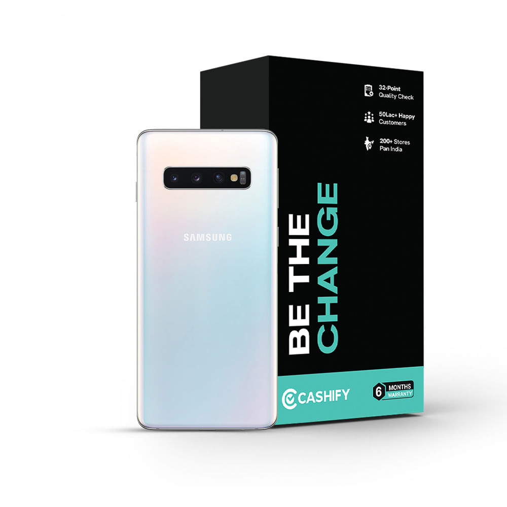 Samsung Galaxy S10 - Refurbished_Prism White_Phone With Box_49240