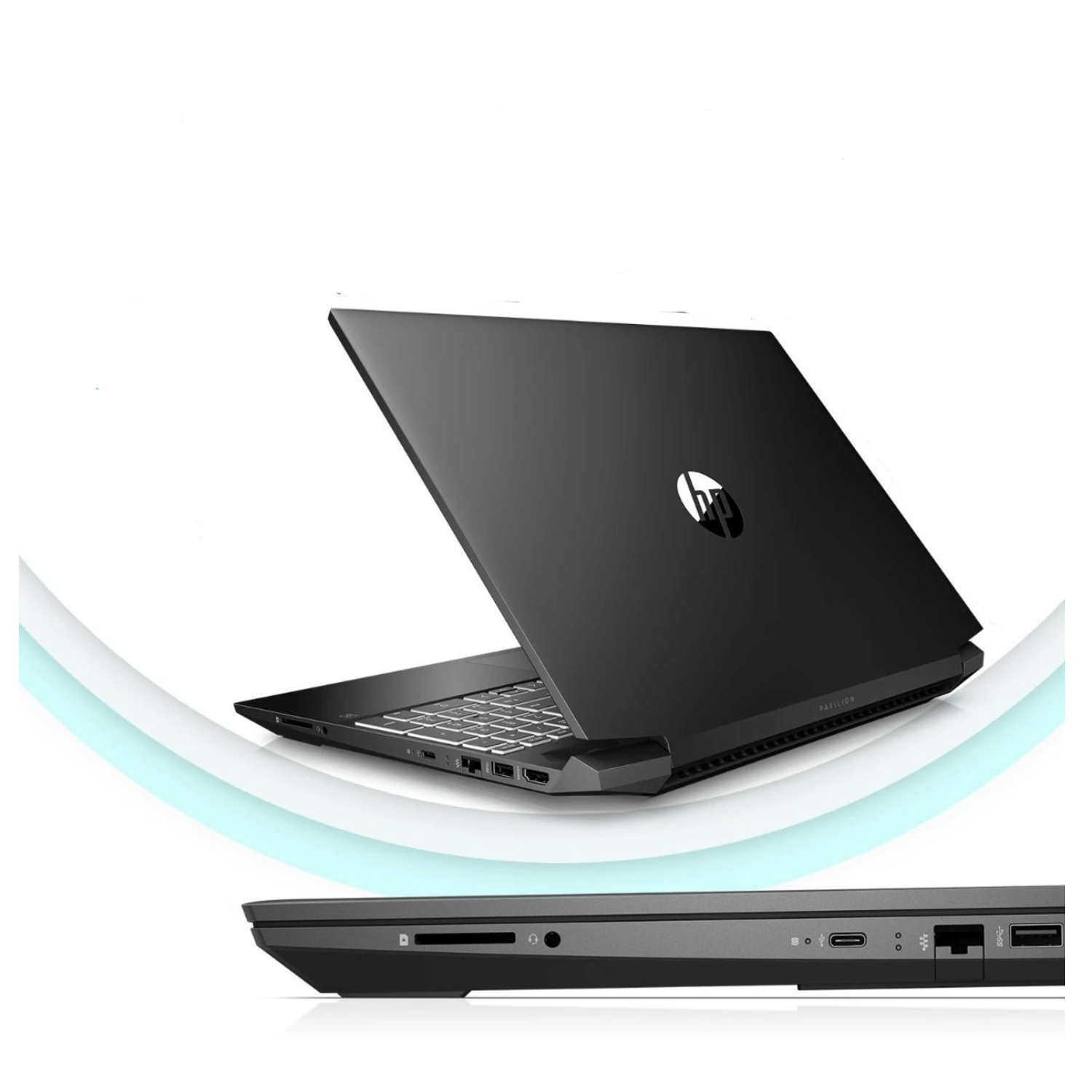 HP/Compaq Pavilion Gaming Series 15 EC1025AX (AMD Ryzen5 4000H Series 15.6 Inch)- Refurbished_Black_Back_89119